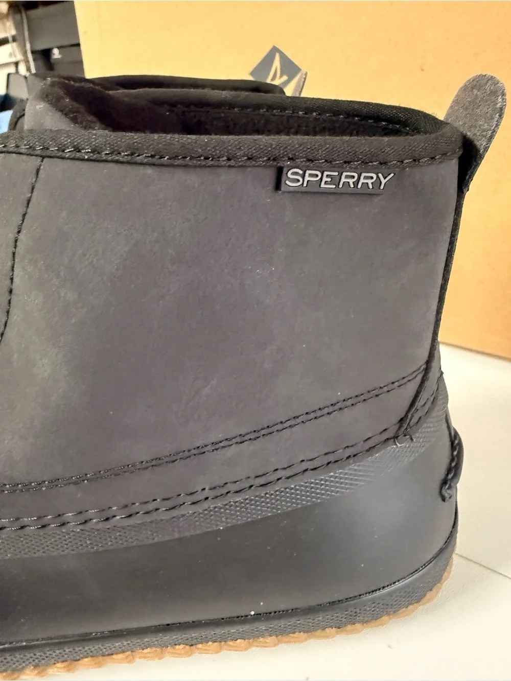 Sperry Breakwater Duck Boots Black Size 12 Men’s Waterproof Rain Boots New